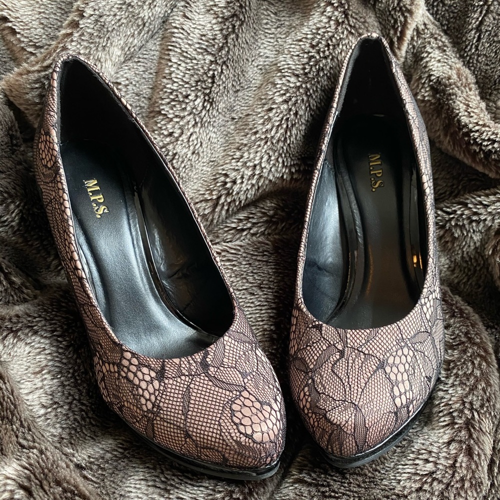 M.P.S. Lace Heels